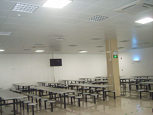 武漢通用汽車(chē)光導(dǎo)照明應(yīng)用效果圖（canteen）